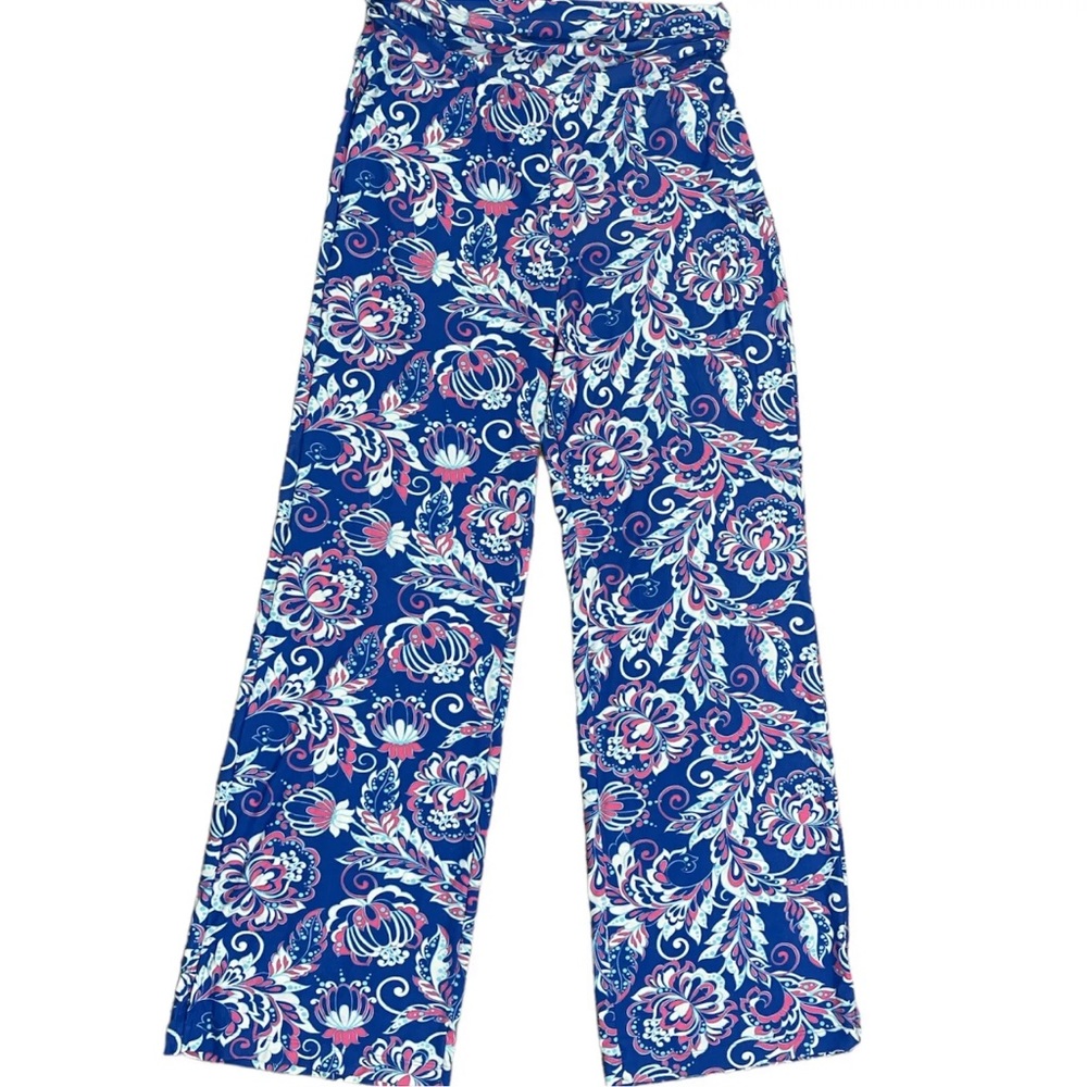 Coolibar Women's Rio Palazzo Pants UPF 50+ Blue Ocean Size M - Picture 2 of 6